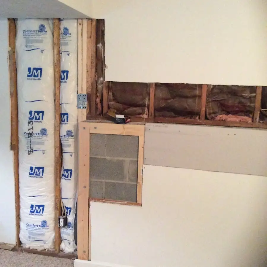 Wall insulation replacement during Odor Removal & Deodorization in Algoma